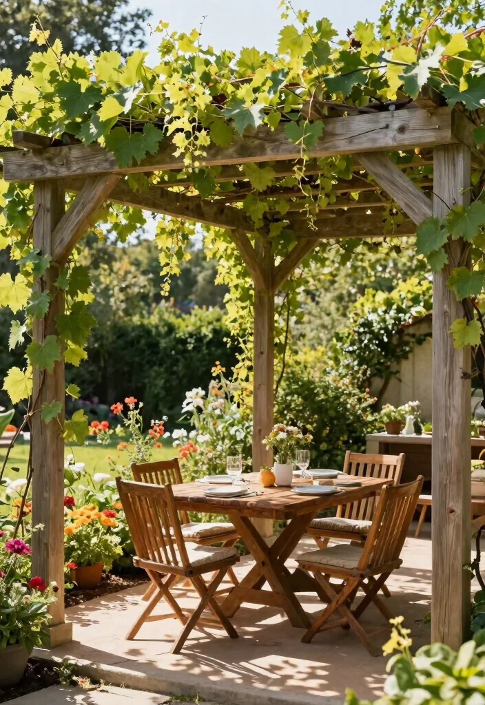 14 Grape Trellis Ideas for Backyard Spaces That Boost Harvests - 3. Pergola Trellis