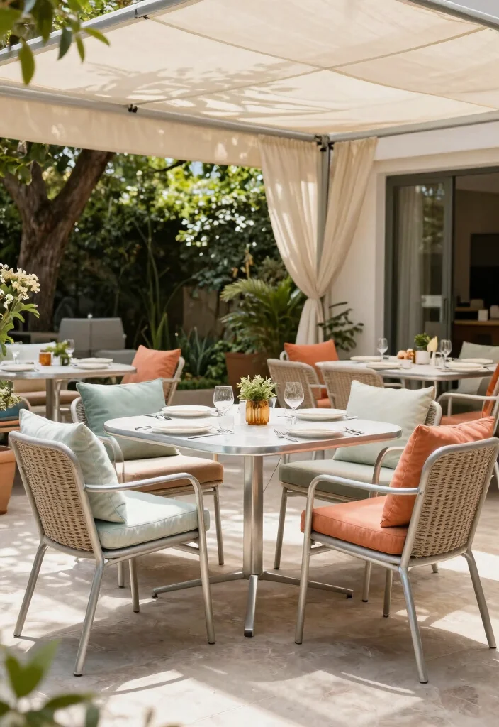 14 Shade Patio Ideas for Cool Relaxing Outdoor Spaces - 11. Shade-Friendly Furniture Choices