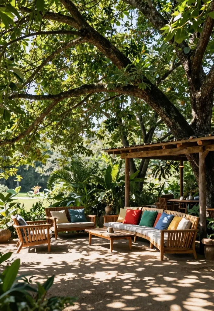 14 Shade Patio Ideas for Cool Relaxing Outdoor Spaces - 6. Natural Shade from Trees