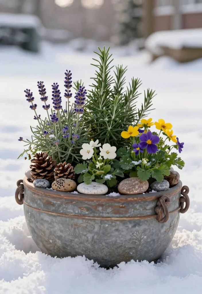 14 Winter Planter Ideas for Bright Cold Season Curb Appeal - 14. Seasonal Scented Planters