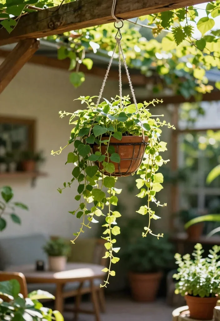 15 DIY Garden Trellis Ideas Anyone Can Build on a Budget - 10. Hanging Trellis Planter