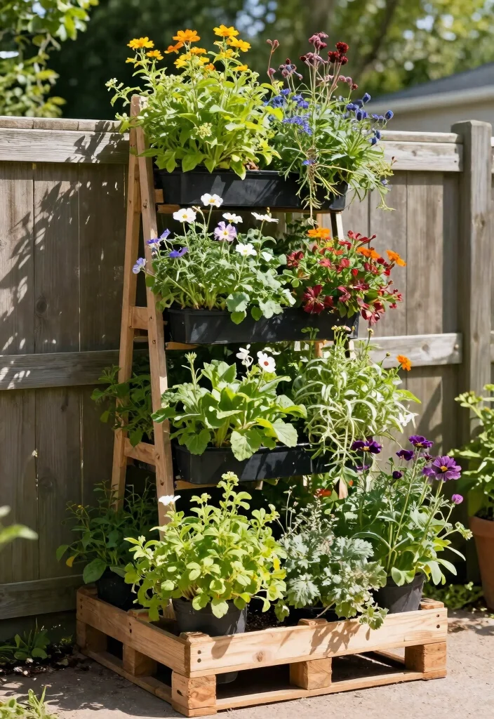 15 DIY Garden Trellis Ideas Anyone Can Build on a Budget - 14. Vertical Pallet Garden Trellis