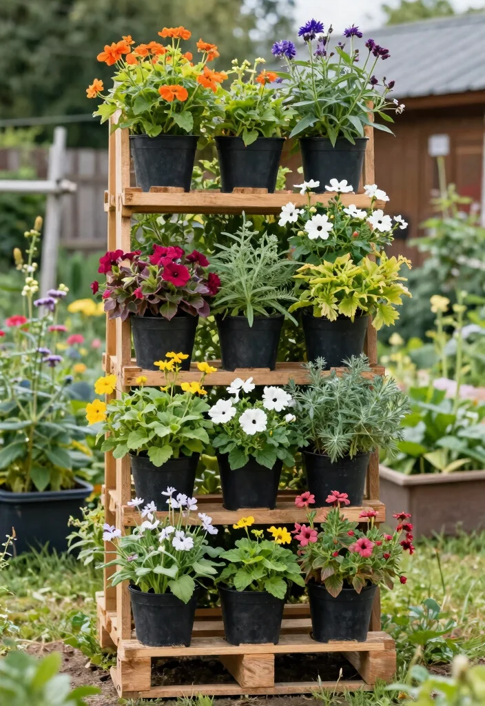 15 DIY Garden Trellis Ideas Anyone Can Build on a Budget - 9. Pallet Vertical Garden Trellis