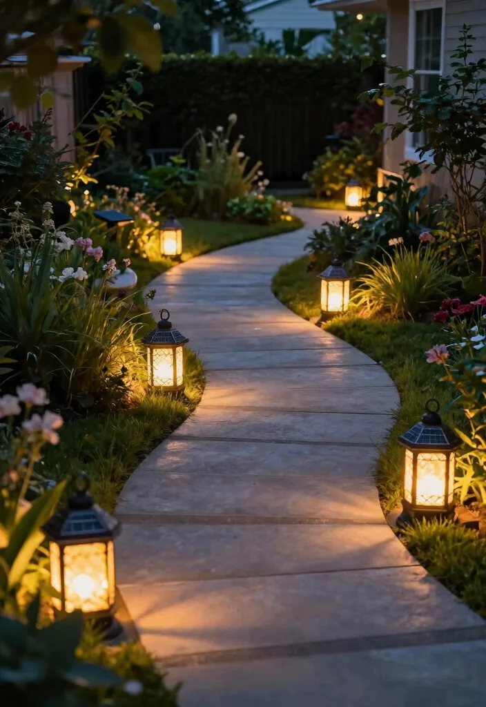 18 Backyard Landscaping Ideas for Practical Outdoor Upgrades - 7. Solar-Powered Lighting