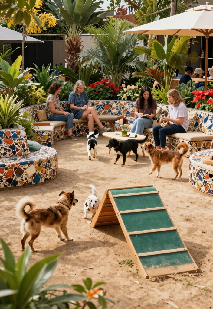 10 Backyard Dog Run Ideas for Safe and Active Pets 50 10 Backyard Dog Run Ideas for Safe and Active Pets 10. Community and Social Spaces 0