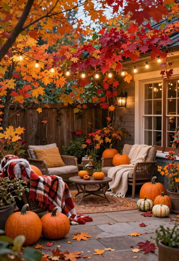 10 Cozy Patio Ideas for Small Spaces That Feel Inviting 59 10 Cozy Patio Ideas for Small Spaces That Feel Inviting 9. Seasonal Decor 0