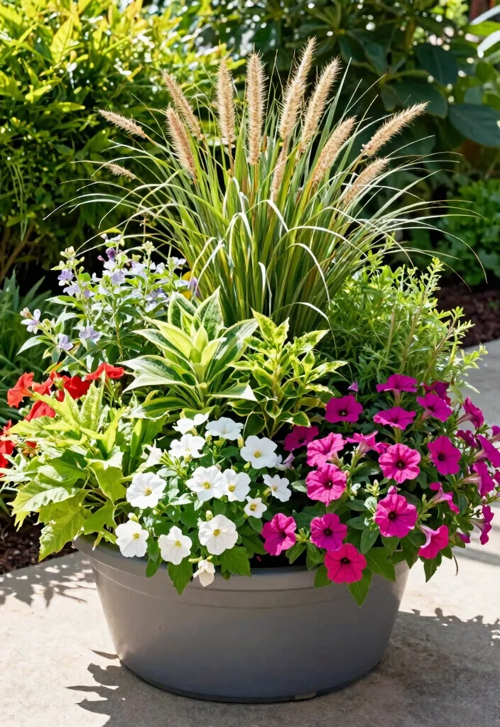 10 Dipladenia Planter Ideas for Bright and Hardy Blooms 5. Mixed Container Arrangements 0