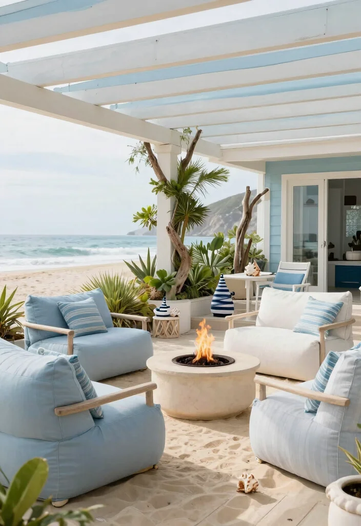 10 Extended Covered Patio Ideas for Entertaining Guests 4. Coastal Retreat with Nautical Elements 0