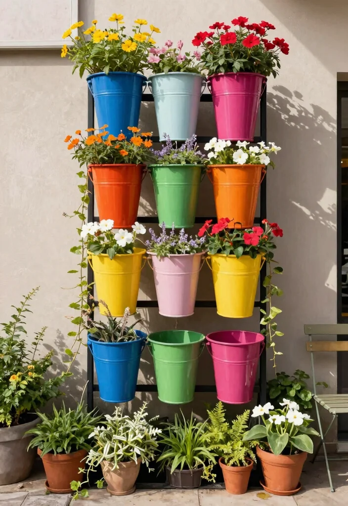 10 Five Gallon Bucket Planter Ideas for Budget Growing 2 10 Five Gallon Bucket Planter Ideas for Budget Growing 2. Vertical Beauty Stacked Buckets 0