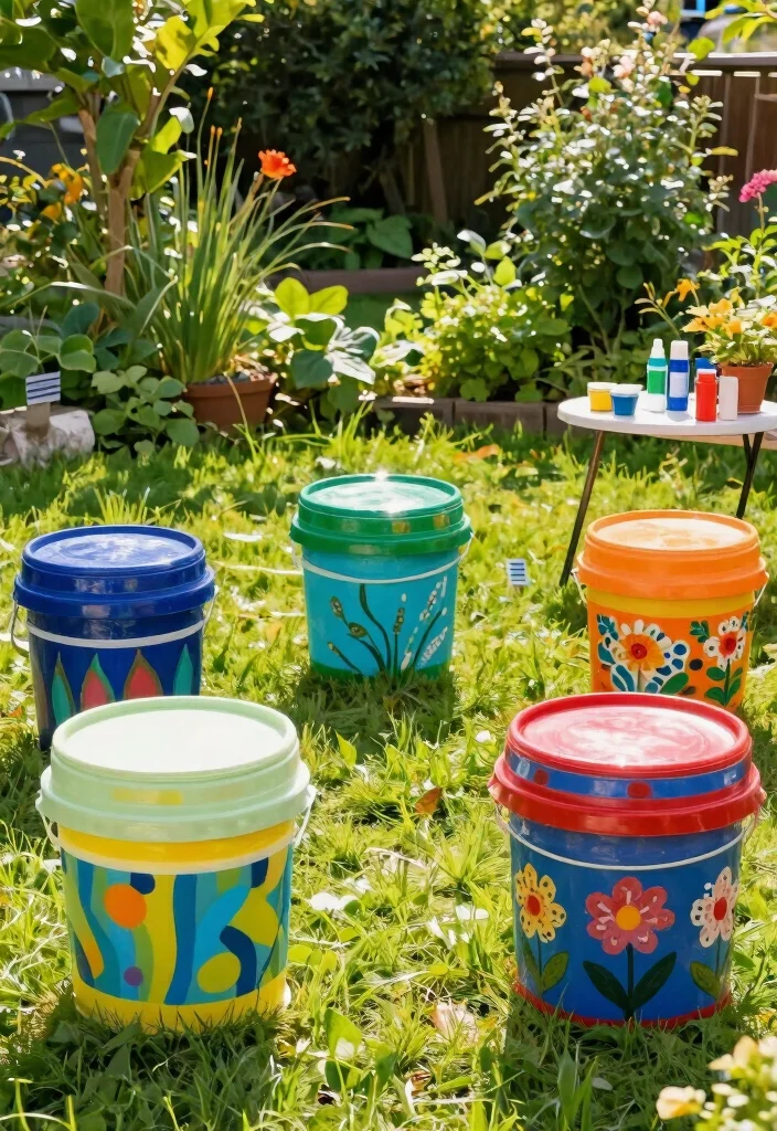 10 Five Gallon Bucket Planter Ideas for Budget Growing 38 10 Five Gallon Bucket Planter Ideas for Budget Growing 8. Creative Bucket Art 0