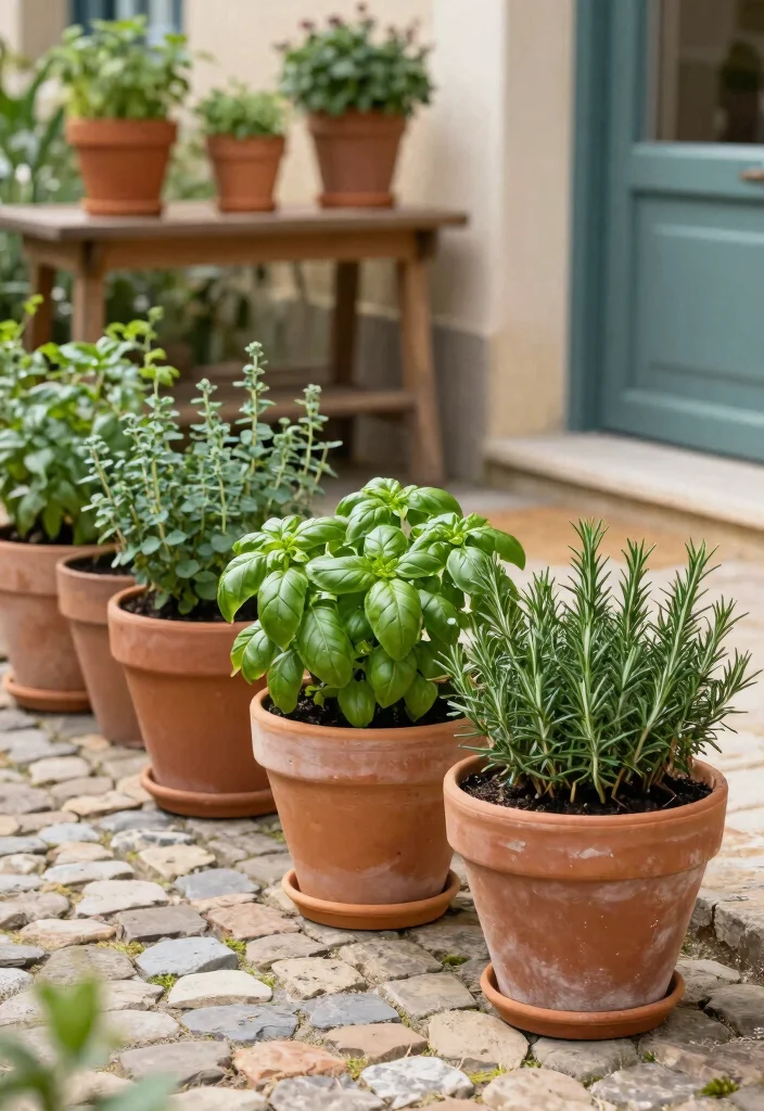 10 French Patio Ideas for Classic European Style 2. Herb Garden Borders 0