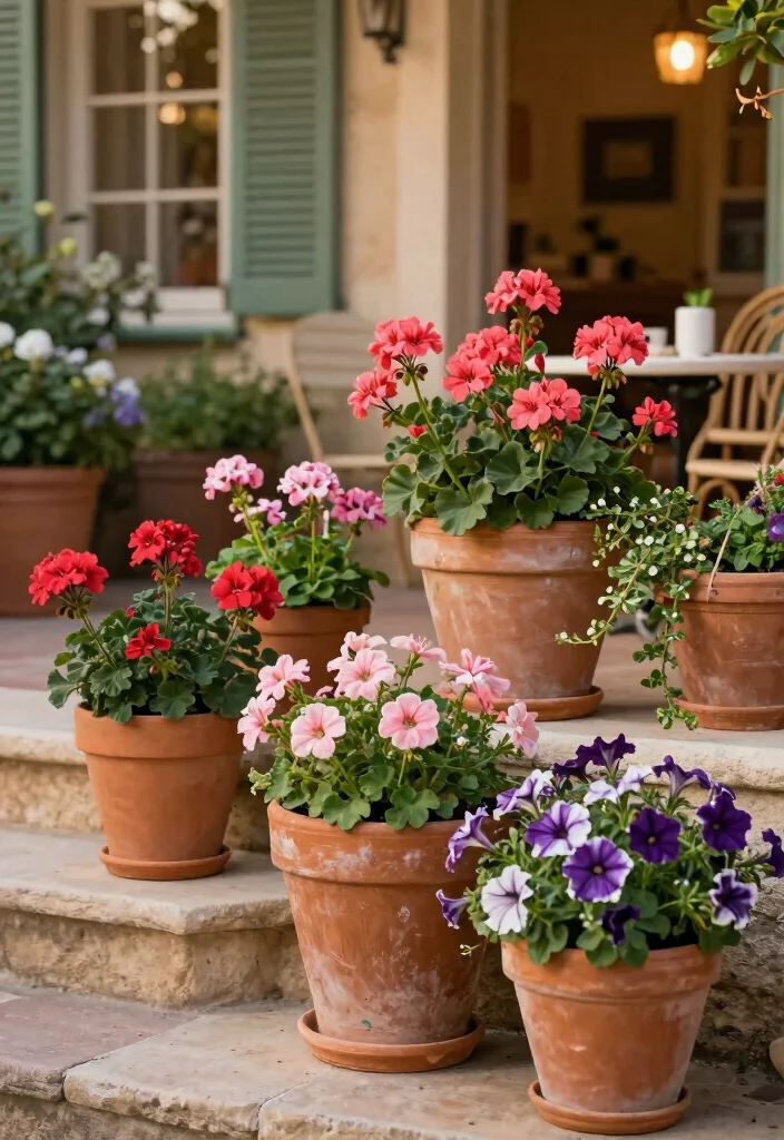 10 French Patio Ideas for Classic European Style 3. Terracotta Planters and Pots 0