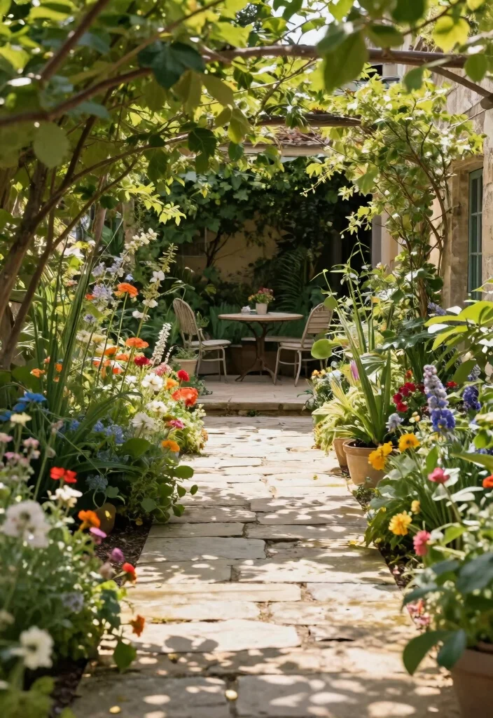 10 French Patio Ideas for Classic European Style 7. Stone Pathways 0
