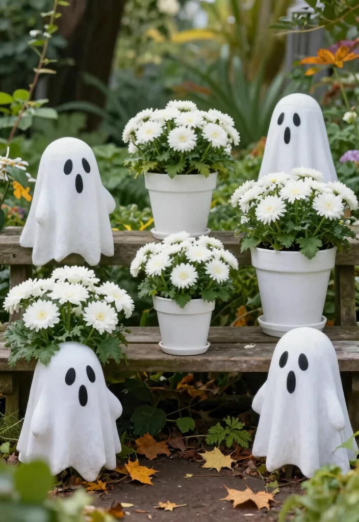 10 Halloween Planter Ideas for Seasonal Outdoor Decor 2 10 Halloween Planter Ideas for Seasonal Outdoor Decor 2. Ghostly Gourd Planters 0