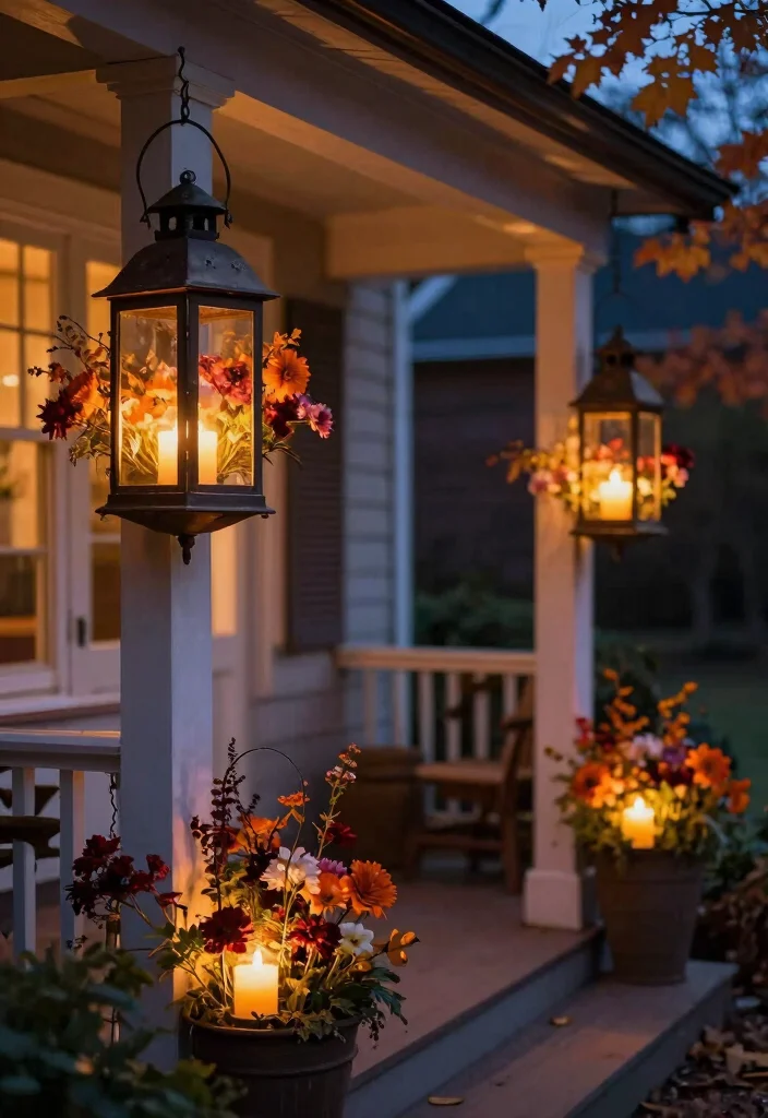 10 Halloween Planter Ideas for Seasonal Outdoor Decor 36 10 Halloween Planter Ideas for Seasonal Outdoor Decor 6. Spooky Lantern Planters 0