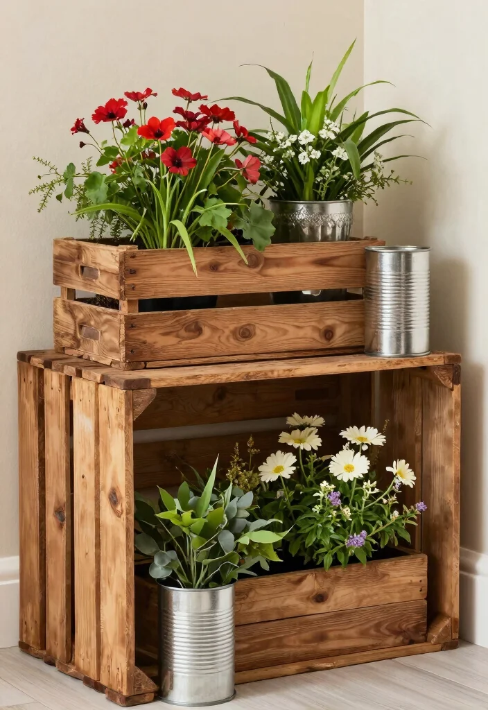 10 Indoor Planter Box Ideas for Stylish Green Interiors 5. DIY Upcycled Planter Boxes 0