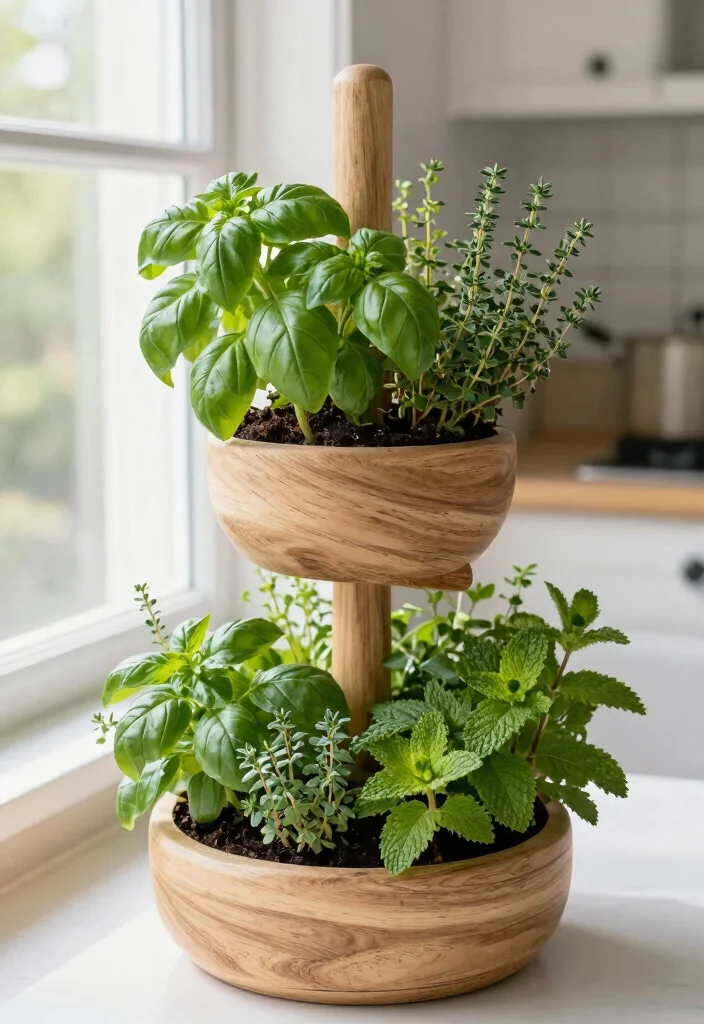 10 Indoor Planter Box Ideas for Stylish Green Interiors 8. Indoor Herb Spiral Planters 0