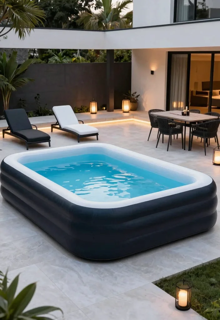 10 Inflatable Pool Backyard Ideas for Easy Summer Fun 32 10 Inflatable Pool Backyard Ideas for Easy Summer Fun 31