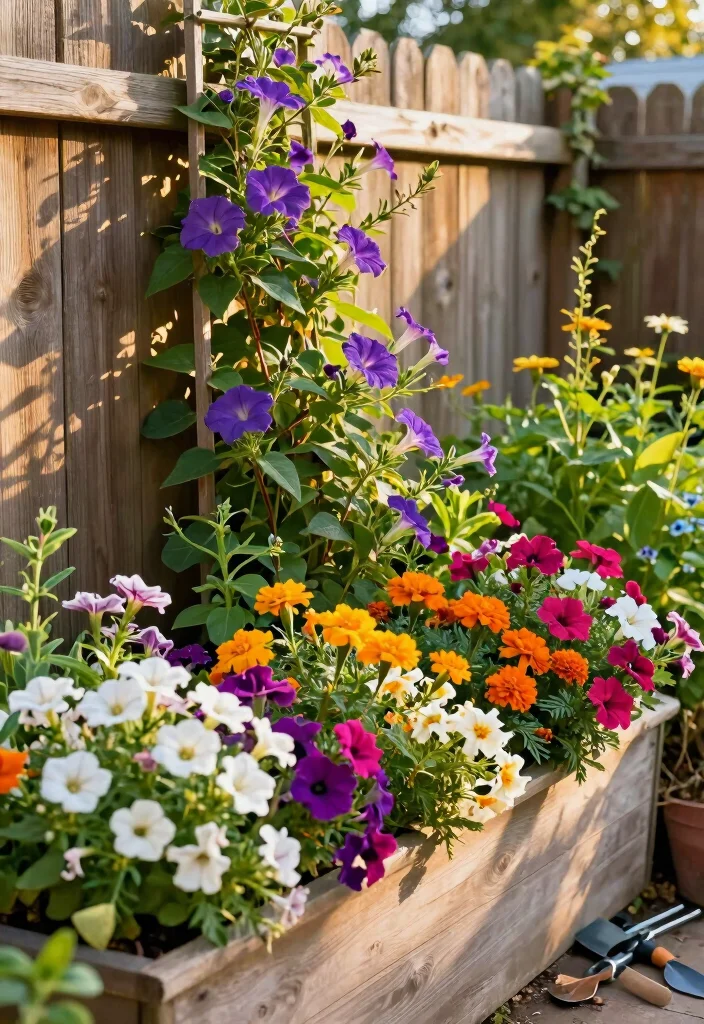 10 Long Planter Ideas for Narrow Areas and Borders 23 10 Long Planter Ideas for Narrow Areas and Borders 3. Colorful Annual Flowers 0