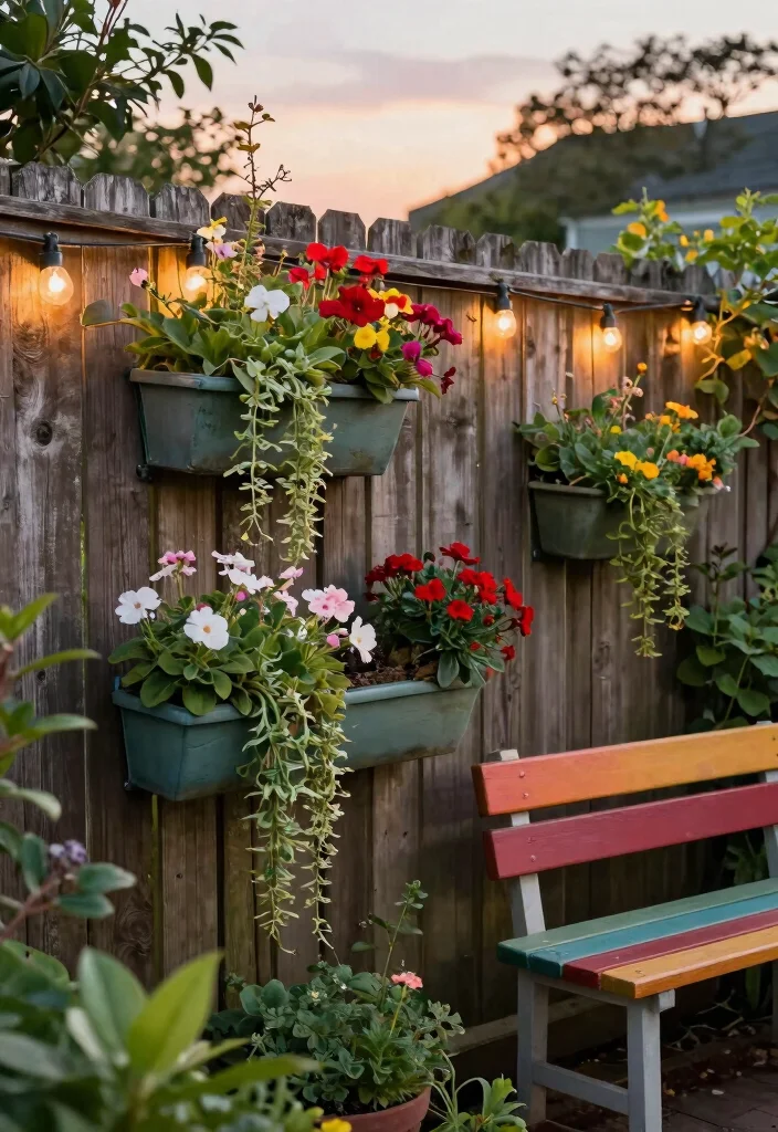 10 Long Planter Ideas for Narrow Areas and Borders 46 10 Long Planter Ideas for Narrow Areas and Borders 6. Vertical Fence Planters 0