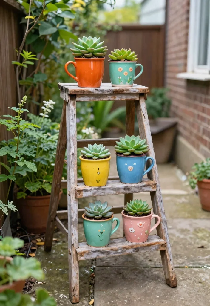 10 Narrow Backyard Ideas to Maximize Long Spaces 9. Repurposed Items 0