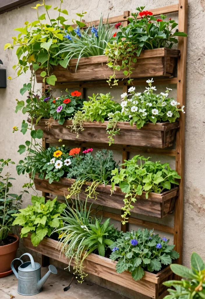 10 Outdoor Rooftop Patio Ideas for Urban Living 3. Vertical Gardens Maximizing Space Efficiently 0