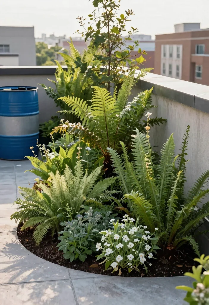 10 Outdoor Rooftop Patio Ideas for Urban Living 4. Sustainable Water Solutions Rain Gardens 0