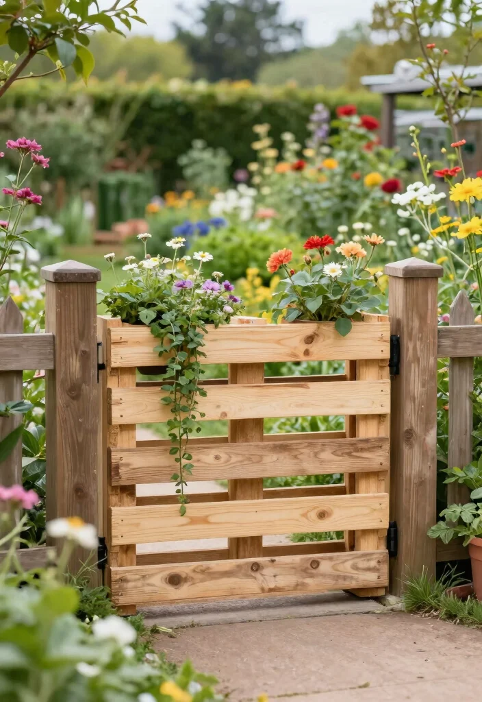 10 Pallet Fence Ideas for Affordable DIY Outdoor Projects 10. DIY Pallet Fence Gates 0