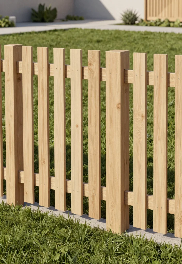 10 Pallet Fence Ideas for Affordable DIY Outdoor Projects 6. Modern Minimalist Pallet Fence 0
