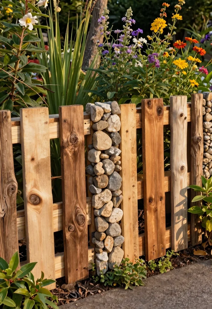 10 Pallet Fence Ideas for Affordable DIY Outdoor Projects 7. Pallet Fence with Recycled Materials 0