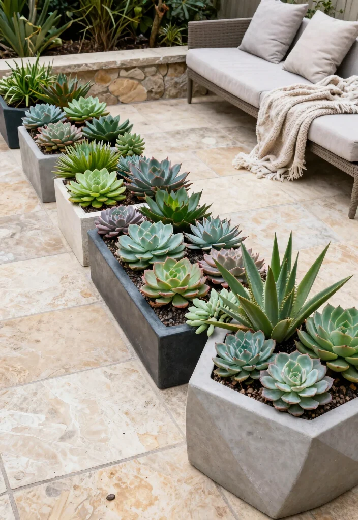 10 Patio Border Ideas for a Finished Look 10. Succulent Borders 0
