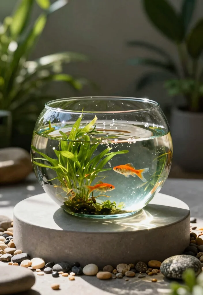 10 Patio Pond Ideas for a Unique Backyard Feature 3. Elegant Glass Bowl Water Feature 0