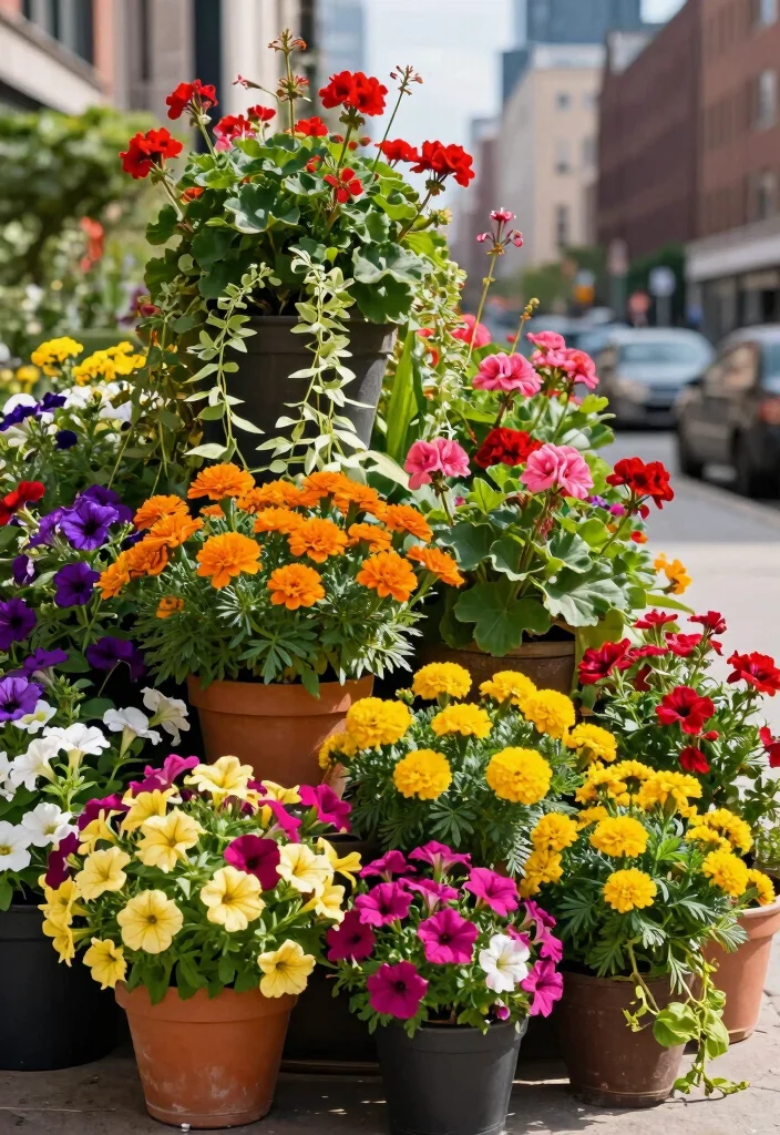 10 Planter Filler Ideas for Large Pots That Look Full 4. Seasonal Blooms 0