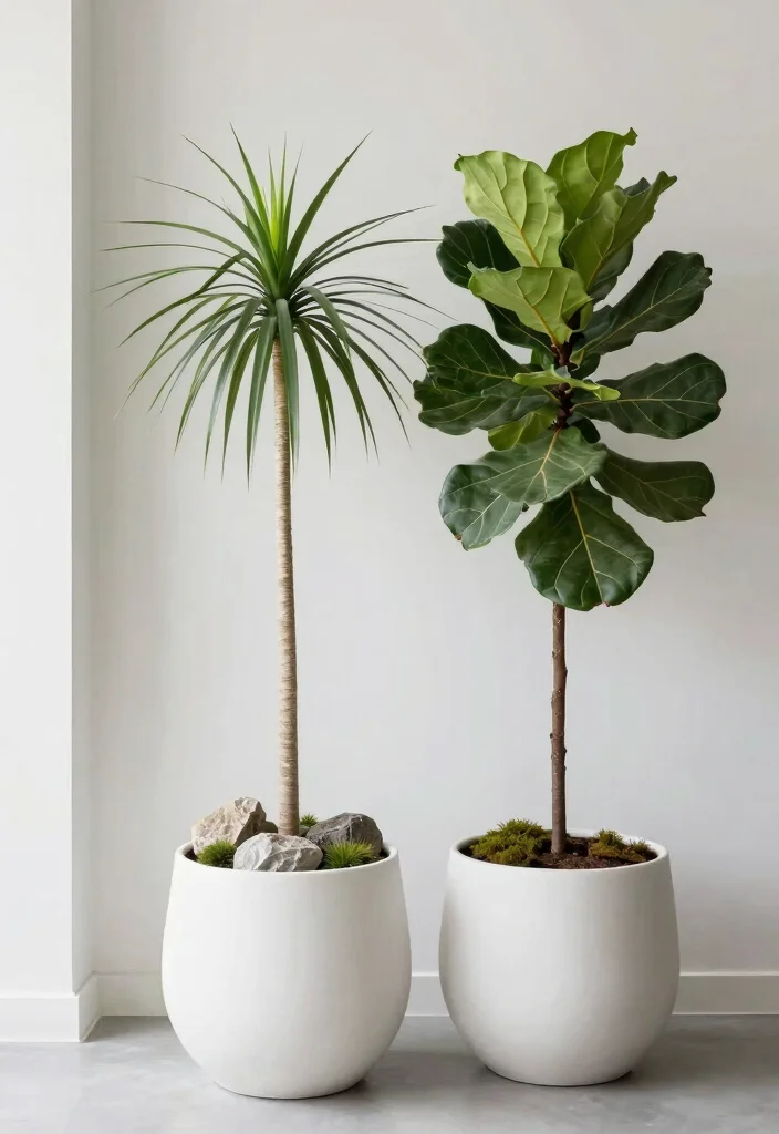 10 Planter Filler Ideas for Large Pots That Look Full 6. Modern Minimalism 0