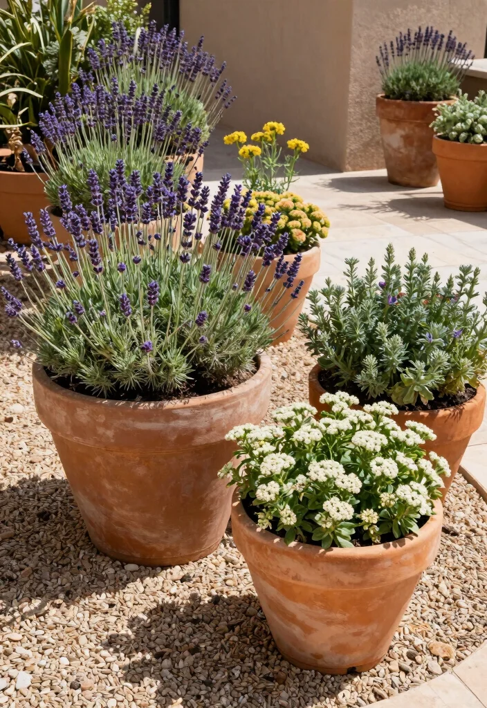 10 Planter Filler Ideas for Large Pots That Look Full 8. Drought Tolerant Mix 0