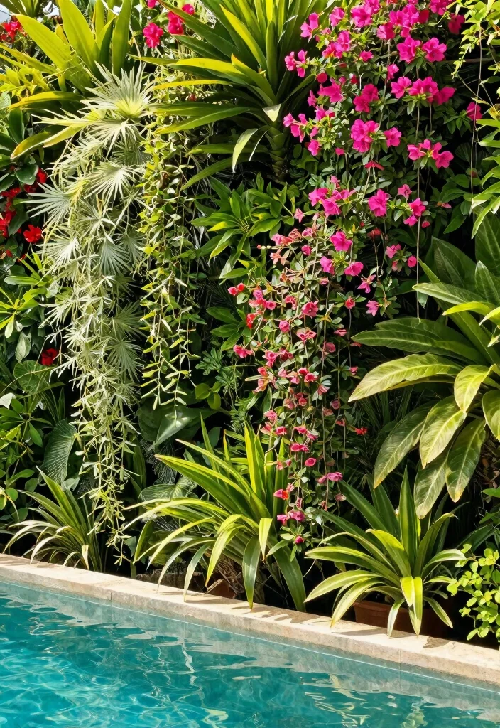 10 Poolside Planter Ideas for a Resort Style Look 4. Vertical Gardens 0