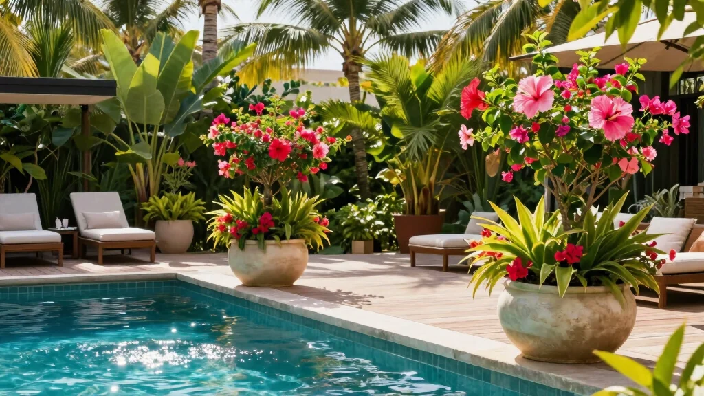 10 Poolside Planter Ideas for a Resort Style Look