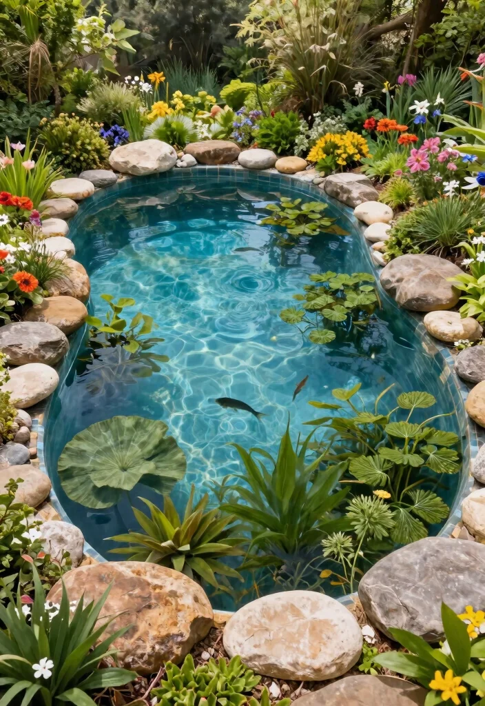 10 Small Backyard Pool Ideas That Save Space 3. Natural Swimming Pools 0