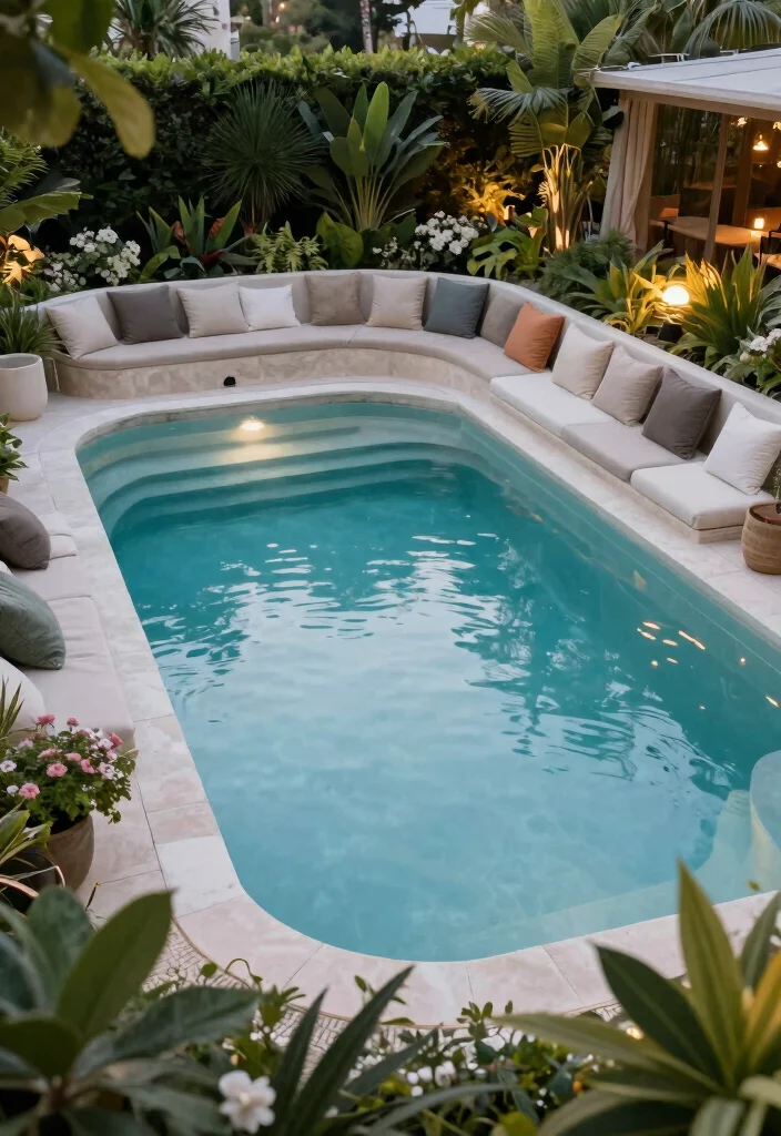10 Small Backyard Pool Ideas That Save Space 9. Sunken Pools 0