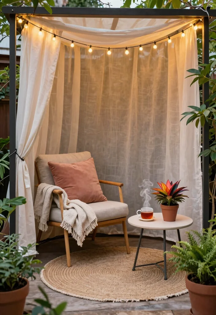 10 Small Covered Patio Ideas for Shade and Comfort 2. Cozy Corner Nooks 0