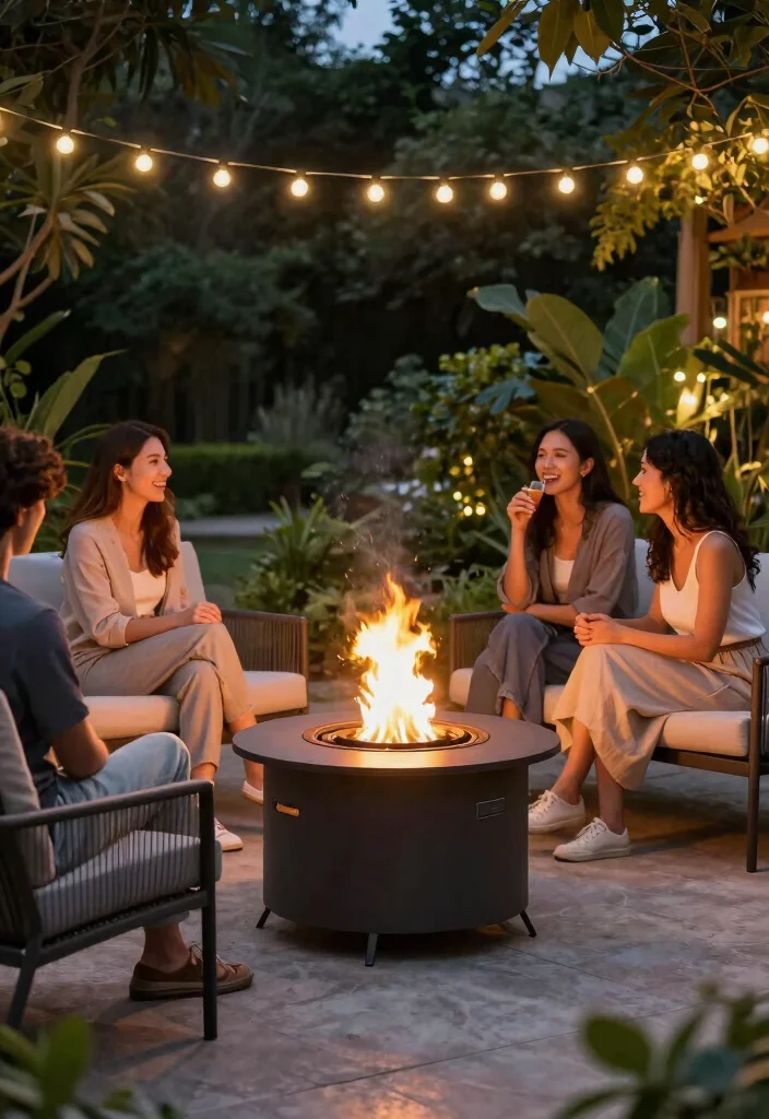 10 Small Patio Furniture Ideas That Save Space 8. Portable Fire Pits 0