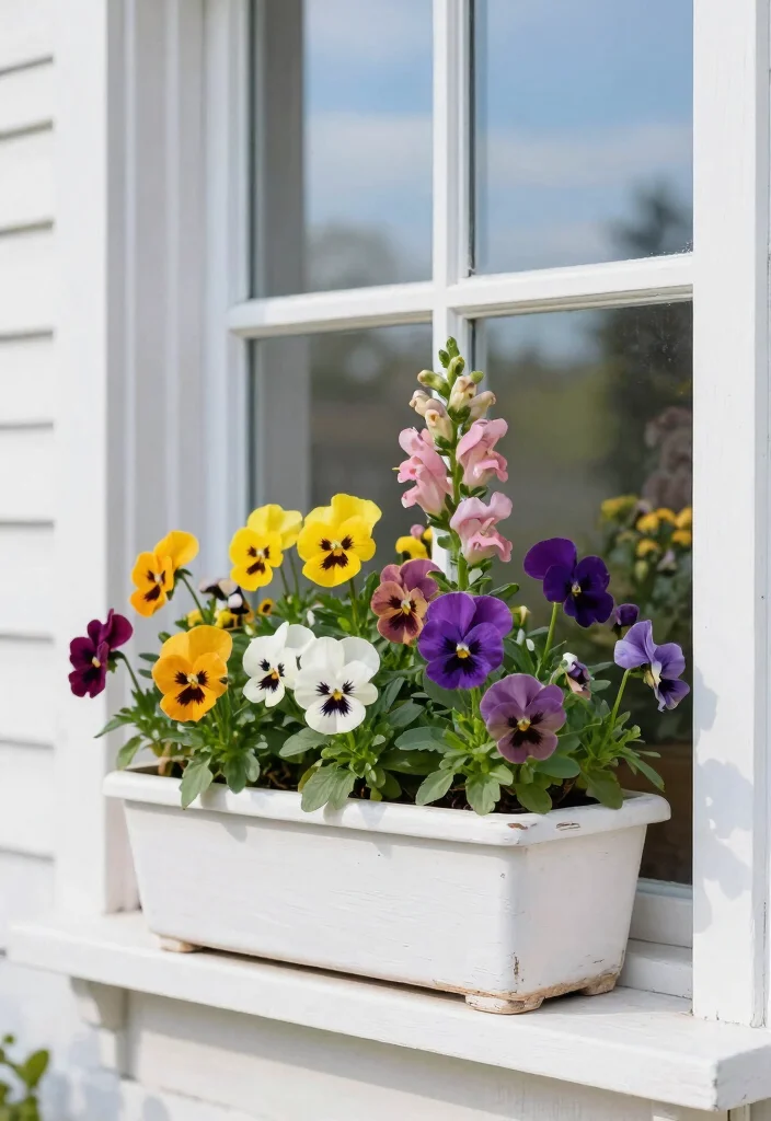 10 Spring Planter Ideas for Fresh Seasonal Color 4. Whimsical Window Boxes 0