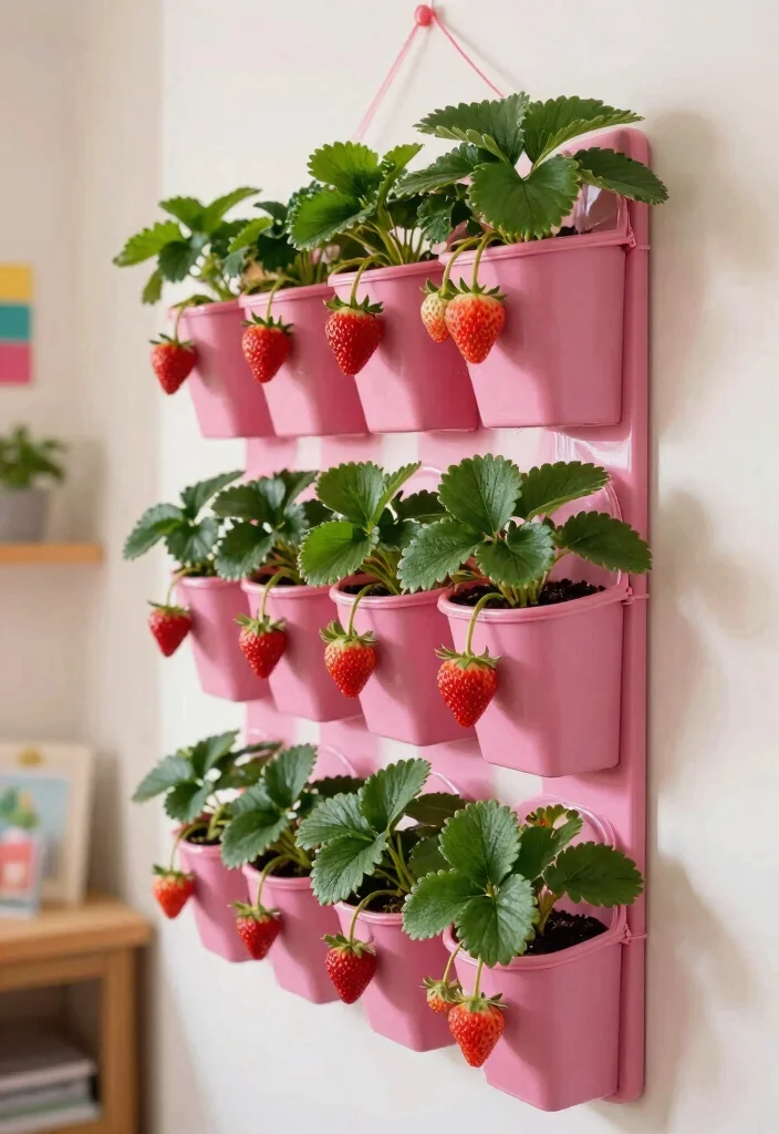 10 Strawberry Planter Ideas for Small Space Growing 4. Repurposed Shoe Organizer 0