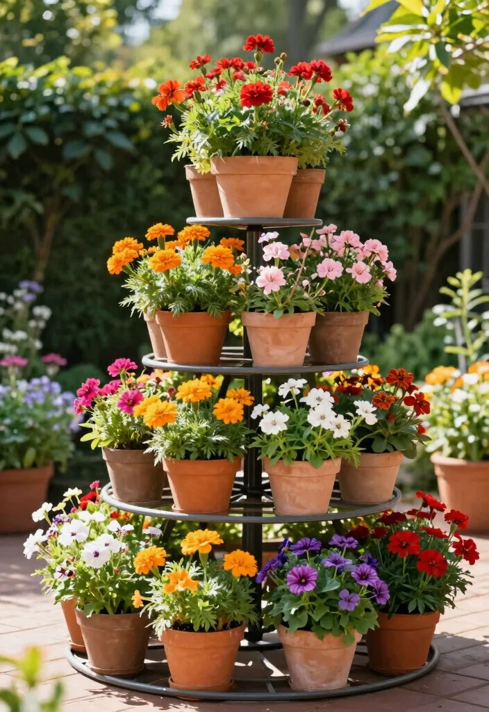 10 Summer Planter Ideas for Bright Outdoor Spaces 24 10 Summer Planter Ideas for Bright Outdoor Spaces 4. Tiered Planter Towers 0