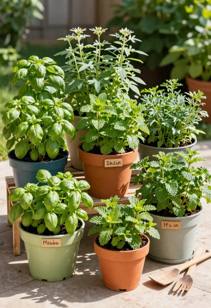 10 Summer Planter Ideas for Bright Outdoor Spaces 36 10 Summer Planter Ideas for Bright Outdoor Spaces 6. Colorful Herb Gardens 0