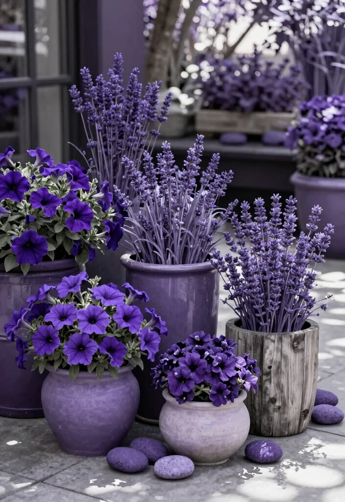 10 Summer Planter Ideas for Bright Outdoor Spaces 49 10 Summer Planter Ideas for Bright Outdoor Spaces 9. Bold Monochromatic Themes 0