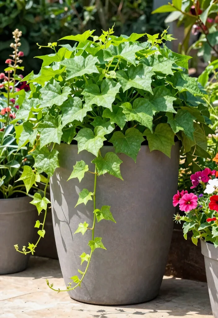 10 Sweet Potato Vine Planter Ideas for Trailing Color 4. Elevated Planters 0