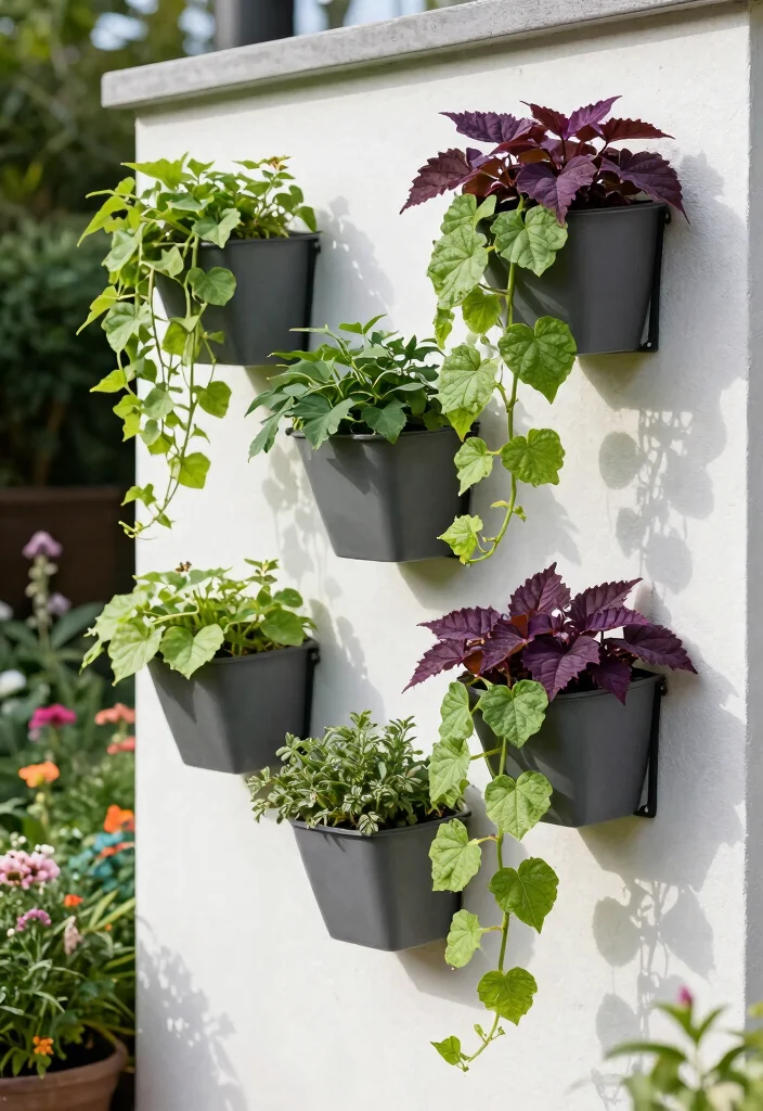 10 Sweet Potato Vine Planter Ideas for Trailing Color 6. Wall Mounted Planters 0