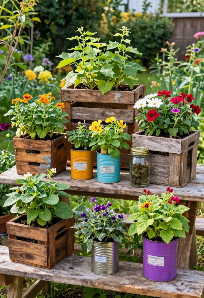 10 Sweet Potato Vine Planter Ideas for Trailing Color 8. Creative Recycled Planters 0