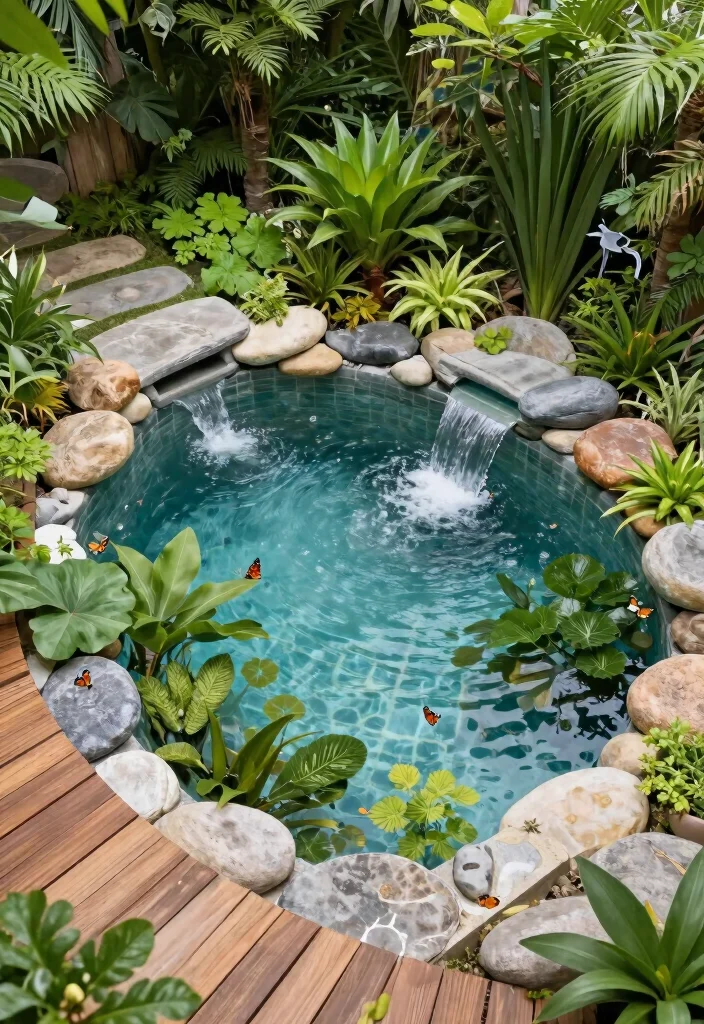 10 Swim Spa Backyard Ideas for Year Round Relaxation 1. Natural Pool Integration 0